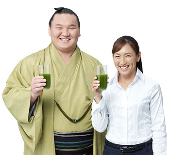 横綱白鵬関と杉山愛さん