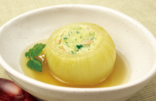 青汁 in 新たまねぎの茶碗蒸し