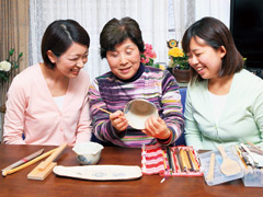 愛用の陶芸道具を拝見。