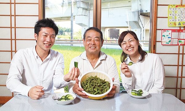 とれたての野菜、最高においしいです!