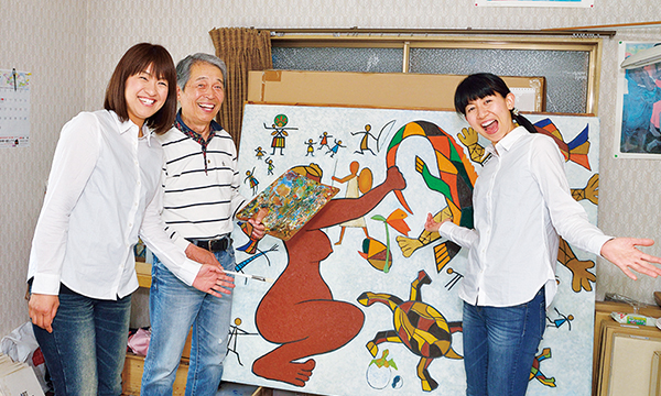 趣味の油絵を拝見。