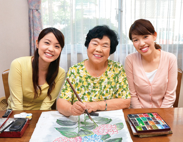 「一枚描き上げた時の達成感は格別です」と三村さん。