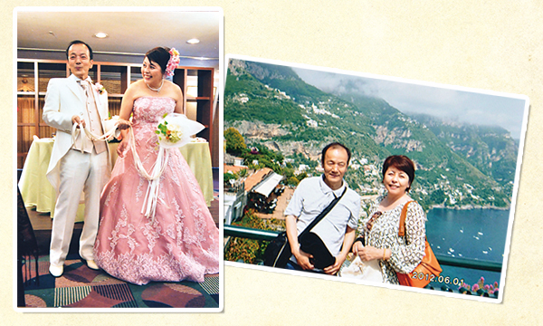 結婚式と新婚旅行でイタリアにいかれたときのお写真