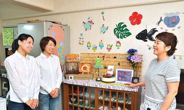 『私は押し花教室に行っています』と美代子さん。