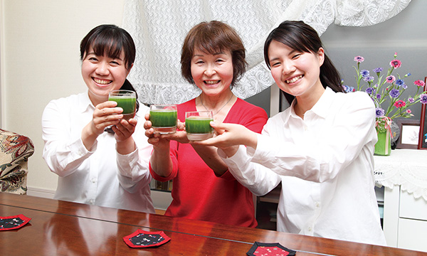 毎日の元気を青汁が支えています